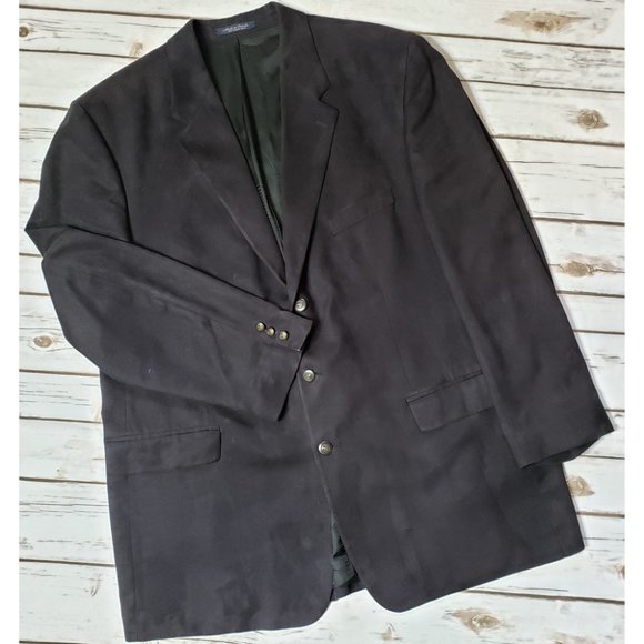 Brandini Other - Brandini Peerless Microfiber Blazer Black Sz 48T